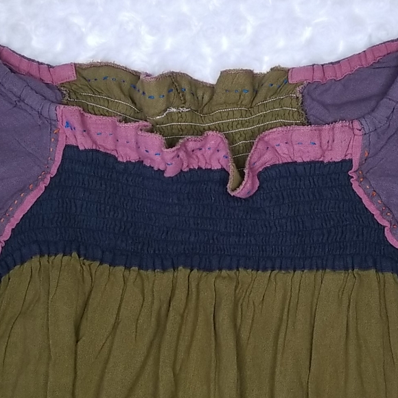 Vintage Bohemian Hippie Embroidered One Size Pullover Tunic Top - Picture 2 of 15